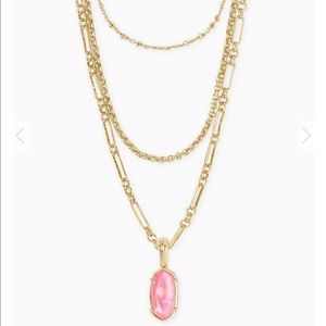 NWT Kendra Scott Elisa Triple Strand Gold Necklace